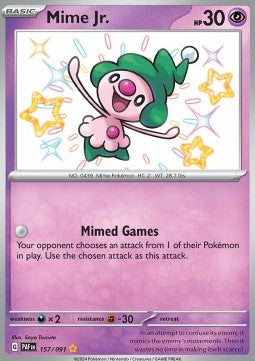 Mime Jr. - Paldean Fates (Shiny Rare) [PAF-157] Hover Image