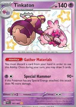 Tinkaton - Paldean Fates (Shiny Rare) [PAF-167] Immagine principale del prodotto