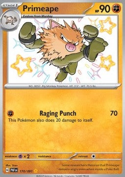 Primeape - Paldean Fates (Shiny Rare) [PAF-170] Imagen principal del producto