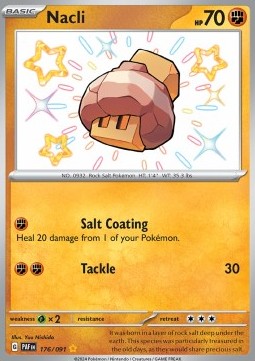 Nacli - Paldean Fates (Shiny Rare) [PAF-176] Imagen principal del producto