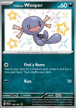 Paldean Wooper - Paldean Fates (Shiny Rare) [PAF-180] Immagine principale del prodotto