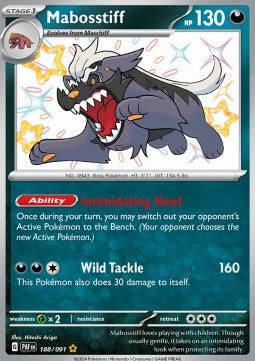 Mabosstiff - Paldean Fates (Shiny Rare) [PAF-188] Imagen principal del producto