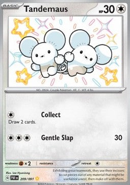 Tandemaus - Paldean Fates (Shiny Rare) [PAF-209] Immagine principale del prodotto
