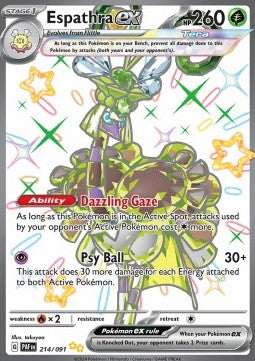 Espathra ex - Paldean Fates (Shiny Ultra Rare) [PAF-214] Imagen principal del producto