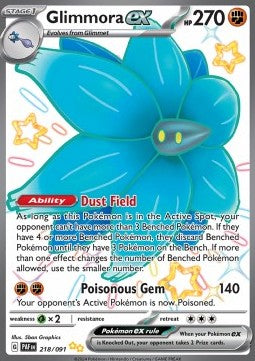 Glimmora ex - Paldean Fates (Shiny Ultra Rare) [PAF-218] Hover Image