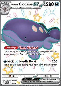 Paldean Clodsire ex - Paldean Fates (Shiny Ultra Rare) [PAF-219] Hover Image
