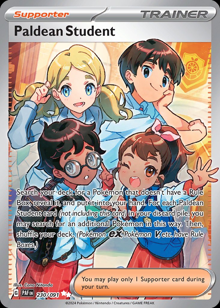 Paldean Student - Paldean Fates (Ultra Rare) [PAF-230] Imagen principal del producto