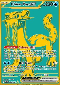 Chien-Pao ex - Paldean Fates (Secret Rare) [PAF-242] Hoofdafbeelding