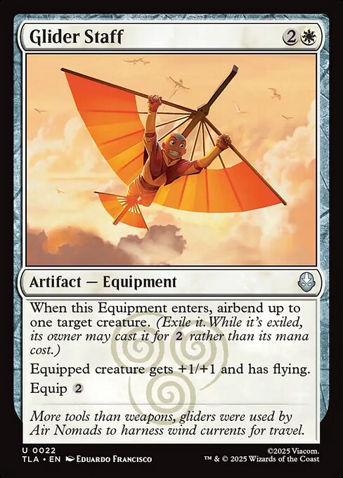 Glider Staff – Magic: The Gathering | Avatar: The Last Airbender (TLA-22) Magic: The Gathering card Hauptbild
