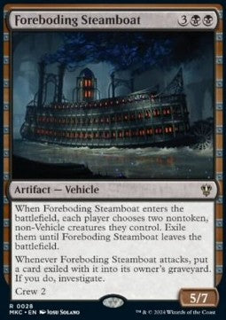 Foreboding Steamboat - Commander: Murders at Karlov Manor (Rare) [MKC-28] Hoofdafbeelding