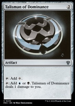 Talisman of Dominance - Commander: Murders at Karlov Manor (Uncommon) [MKC-242] Hoofdafbeelding