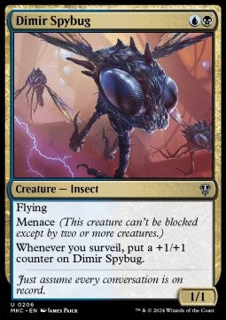 Dimir Spybug - Commander: Murders at Karlov Manor (Uncommon) [MKC-206] Hoofdafbeelding