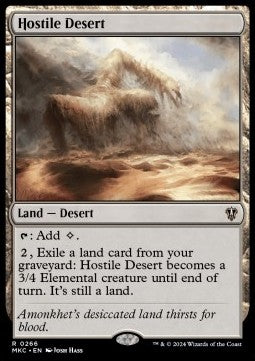 Hostile Desert - Commander: Murders at Karlov Manor (Rare) [MKC-266] Hoofdafbeelding