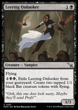 Leering Onlooker - Murders at Karlov Manor (Uncommon) [MKM-91] Hauptbild