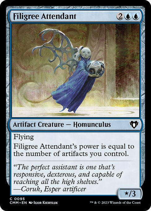 Filigree Attendant – Commander Masters (CMM-95) Magic: The Gathering card Main image