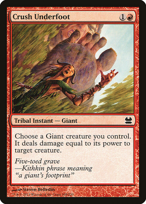 Crush Underfoot – Modern Masters (MMA-109) Magic: The Gathering card