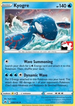 Kyogre - Play! Pokémon Prize Pack Series Four (Promo) [PPS4-CRZ 036] Hauptbild