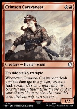 Crimson Caravaneer - Universes Beyond: Fallout (Uncommon) [PIP-56] Main image