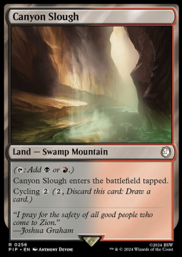 Canyon Slough - Universes Beyond: Fallout (Rare) [PIP-256] Main image