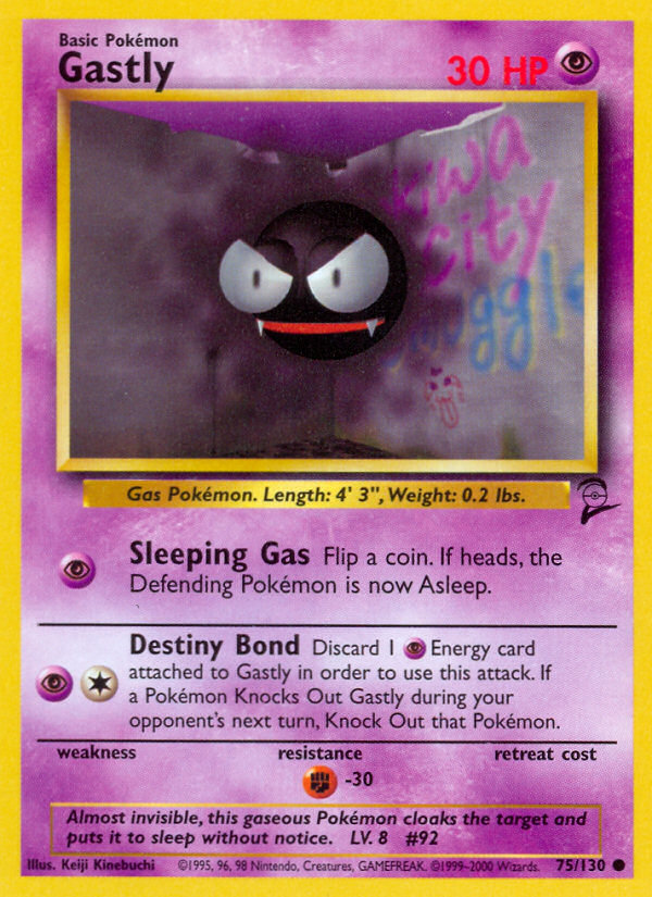 Gastly – Base Set 2 75 – Pokémon TCG single card Hoofdafbeelding