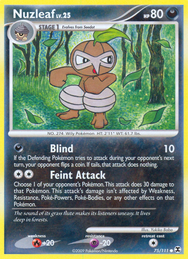 Nuzleaf Lv.25 – Rising Rivals 75 – Pokémon TCG single card Image principale du produit