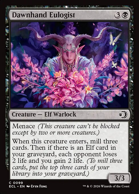 Dawnhand Eulogist – Lorwyn Eclipsed (ECL-99) Magic: The Gathering card Hoofdafbeelding
