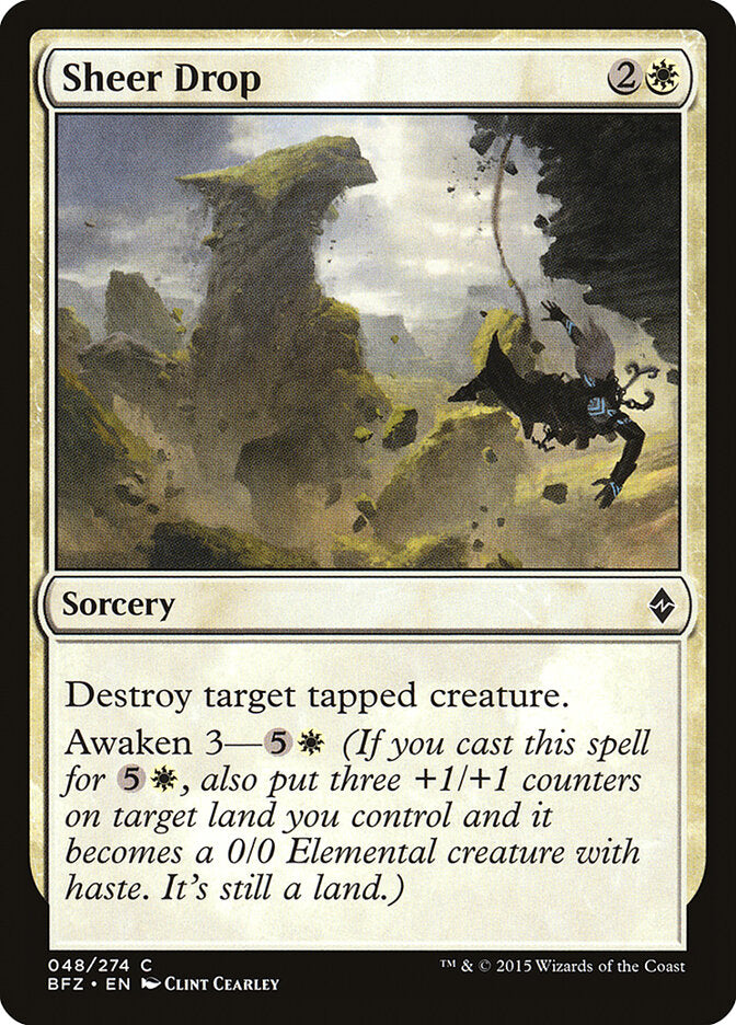 Sheer Drop - Battle for Zendikar (Common) [BFZ-48] Hauptbild