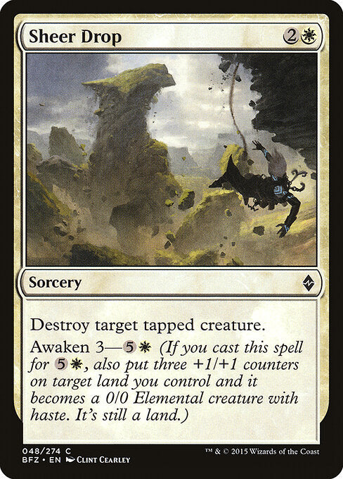 Sheer Drop – Battle for Zendikar (BFZ-48) Magic: The Gathering card