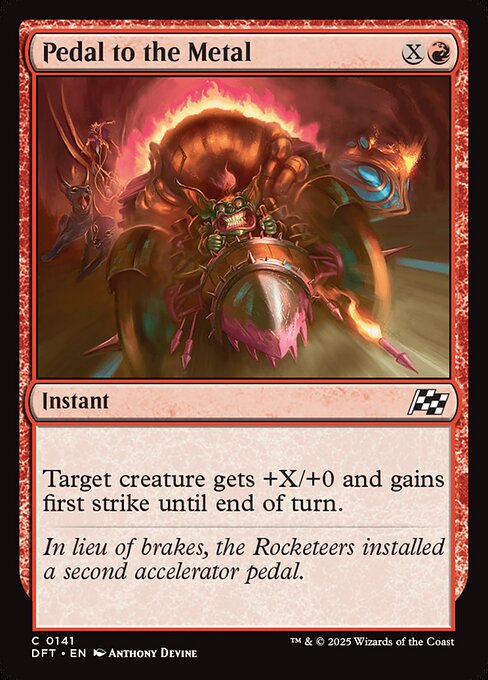 Pedal to the Metal – Aetherdrift (DFT-141) Magic: The Gathering card