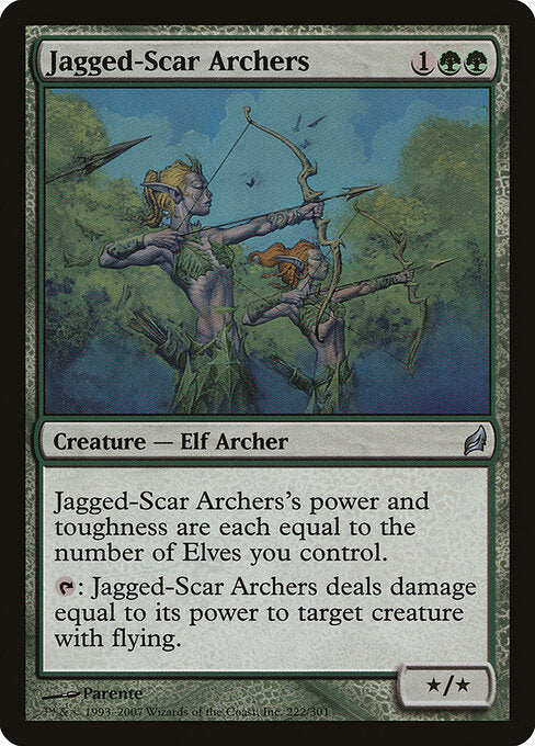 Jagged-Scar Archers – Lorwyn (LRW-222) Magic: The Gathering card