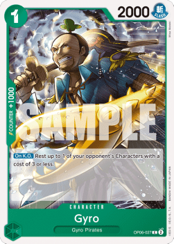 Gyro (OP06-027) - Wings of the Captain (Common) [OP06-027] Immagine principale del prodotto