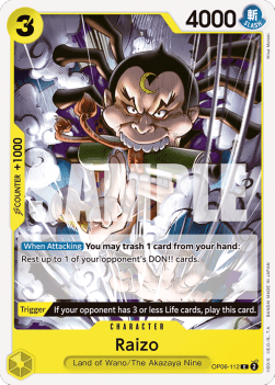 Raizo (OP06-112) - Wings of the Captain (Common) [OP06-112] Immagine principale del prodotto