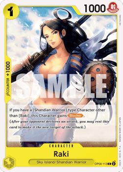 Raki (OP06-113) - Wings of the Captain (Common) [OP06-113] Immagine principale del prodotto