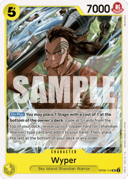 Wyper (OP06-114) - Wings of the Captain (Uncommon) [OP06-114] Immagine principale del prodotto