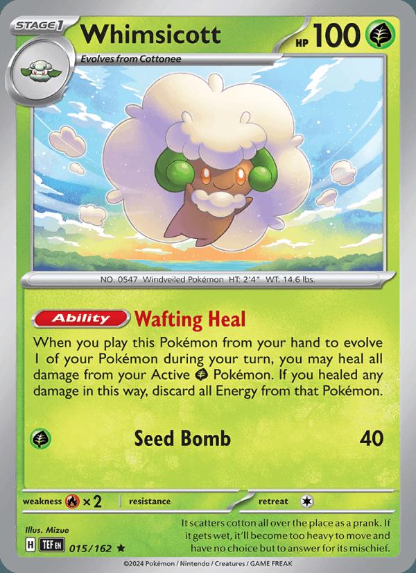 Whimsicott - Temporal Forces (Rare) [TEF-015] Image principale du produit