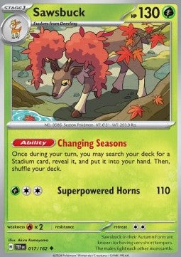 Sawsbuck - Temporal Forces (Uncommon) [TEF-017] Hover Image