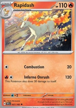 Rapidash - Temporal Forces (Uncommon) [TEF-027] Image principale du produit