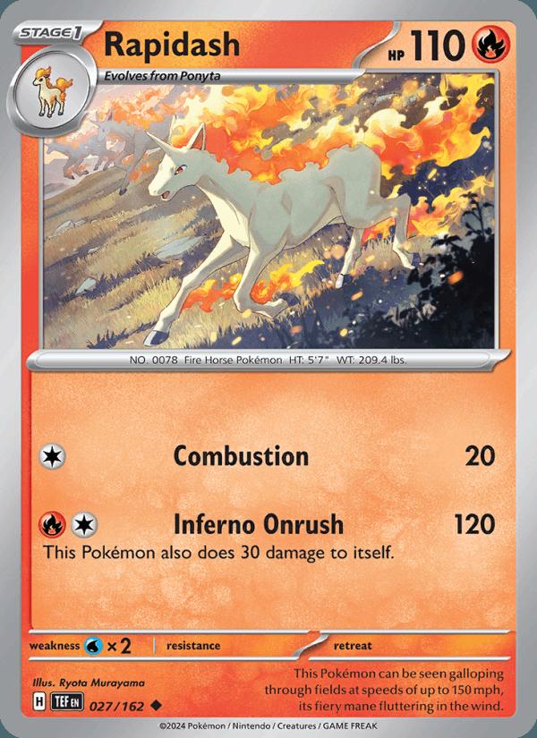 Rapidash - Temporal Forces (Uncommon) [TEF-027] Hoofdafbeelding