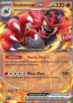 Incineroar ex - Temporal Forces (Double Rare) [TEF-034] Image principale du produit