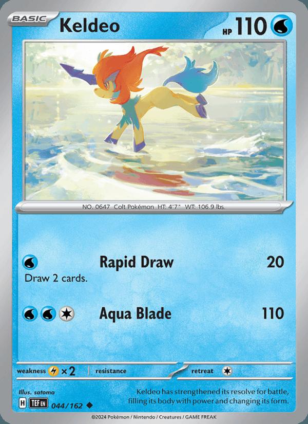 Keldeo - Temporal Forces (Uncommon) [TEF-044] Hauptbild