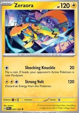 Zeraora - Temporal Forces (Uncommon) [TEF-057] Image principale du produit