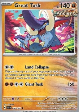 Great Tusk - Temporal Forces (Uncommon) [TEF-097] Main image