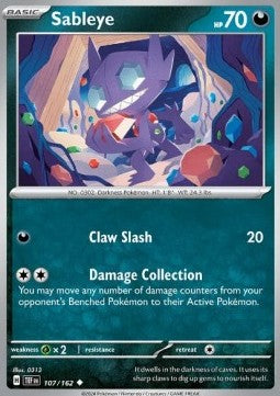 Sableye - Temporal Forces (Uncommon) [TEF-107] Hover Image