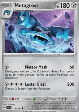 Metagross - Temporal Forces (Uncommon) [TEF-115] Hover Image