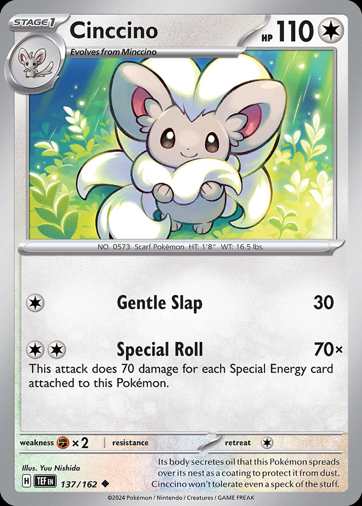 Cinccino - Temporal Forces (Uncommon) [TEF-137] Immagine principale del prodotto