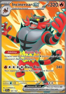 Incineroar ex - Temporal Forces (Ultra Rare) [TEF-187] Hover Image
