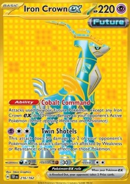 Iron Crown ex - Temporal Forces (Secret Rare) [TEF-216] Image principale du produit