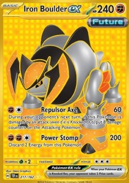 Iron Boulder ex - Temporal Forces (Secret Rare) [TEF-217] Hover Image