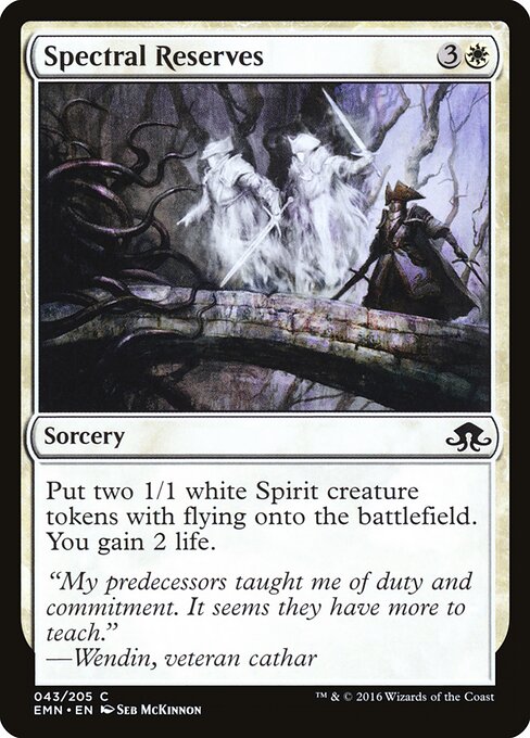 Spectral Reserves – Eldritch Moon (EMN-43) Magic: The Gathering card