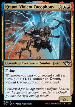 Kraum, Violent Cacophony - Outlaws of Thunder Junction (Uncommon) [OTJ-214] Imagen principal del producto
